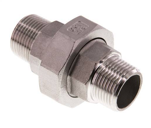 Gerade Verschraubung R3/4'' Edelstahl Flachdichtung PTFE 16bar (224.8psi)