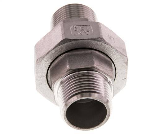 Gerade Verschraubung R3/4'' Edelstahl Flachdichtung PTFE 16bar (224.8psi)