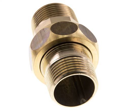Gerade Verschraubung R1'' Messing Flachdichtung Centellen 16bar (224.8psi)