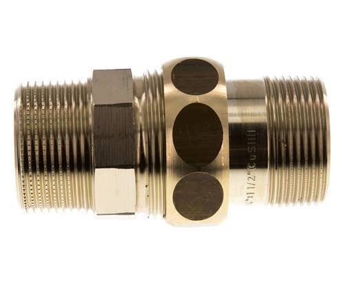 Gerade Verschraubung R1 1/4'' Messing Flachdichtung Centellen 16bar (224.8psi)