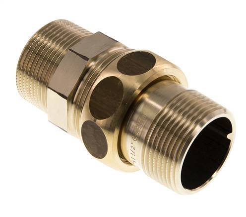 Gerade Verschraubung R1 1/4'' Messing Flachdichtung Centellen 16bar (224.8psi)