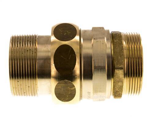 Gerade Verschraubung R2'' Messing Flachdichtung Centellen 16bar (224.8psi)