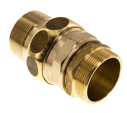 Gerade Verschraubung R2'' Messing Flachdichtung Centellen 16bar (224.8psi)