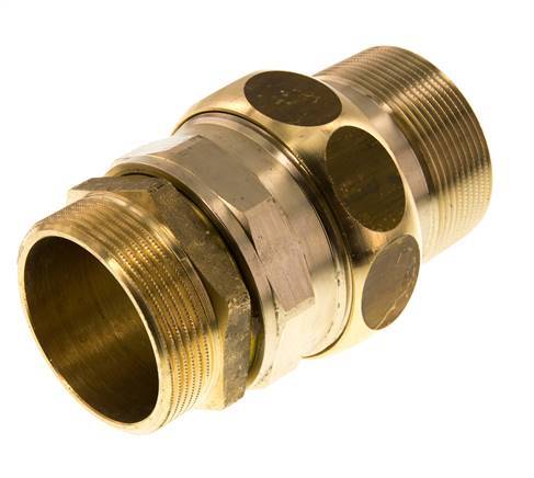 Gerade Verschraubung R2'' Messing Flachdichtung Centellen 16bar (224.8psi)