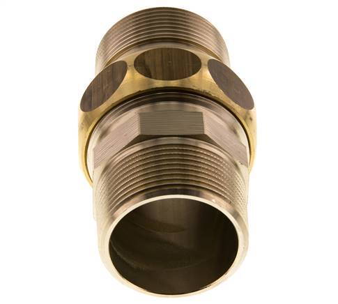 Gerade Verschraubung R1 1/2'' Messing Flachdichtung Centellen 16bar (224.8psi)