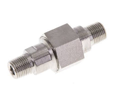 Doppelnippel R1/8'' trennbar Edelstahl Flachdichtung PTFE 40bar (562.0psi)