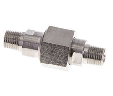 Doppelnippel R1/8'' trennbar Edelstahl Flachdichtung PTFE 40bar (562.0psi)
