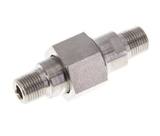 Doppelnippel R1/8'' trennbar Edelstahl Flachdichtung PTFE 40bar (562.0psi)