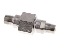 Doppelnippel R1/8'' trennbar Edelstahl Flachdichtung PTFE 40bar (562.0psi)