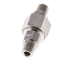 Doppelnippel R1/8'' trennbar Edelstahl Flachdichtung PTFE 40bar (562.0psi)