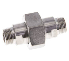 Double Nipple R3/8'' Separable Stainless Steel Flat Seal PTFE 40bar (562.0psi)
