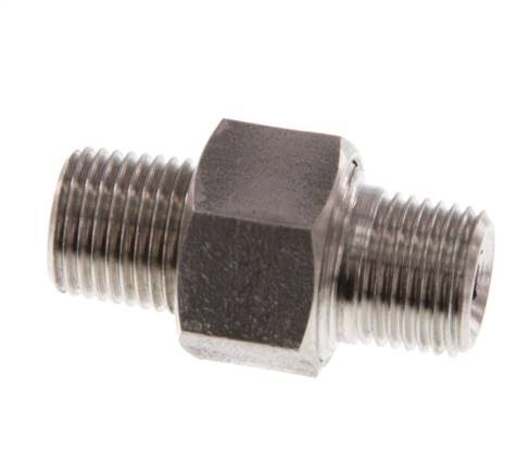 Double Nipple R1/8'' Separable Stainless Steel Conical Seal 40bar (562.0psi)
