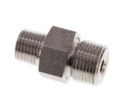 Doppelnippel R1/4'' x R3/8'' Trennbare konische Dichtung aus Edelstahl 40bar (562.0psi)