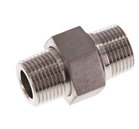 Double Nipple R3/8'' Separable Stainless Steel Conical Seal 40bar (562.0psi)