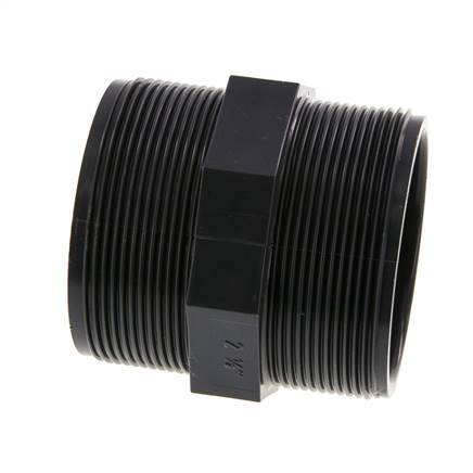 Reduzier-Doppelnippel G2 1/2'' PVC-U 16bar (224,8psi) EN 1452-3