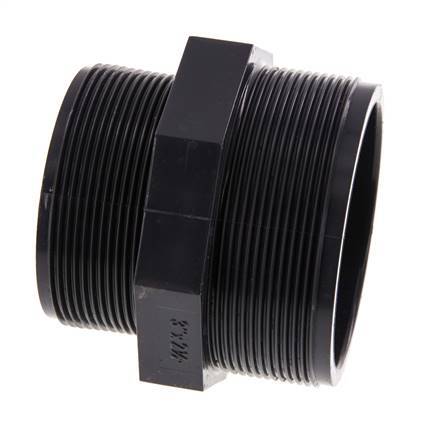 Reducing Double Nipple G2 1/2'' x G3'' PVC-U 16bar (224.8psi) EN 1452-3