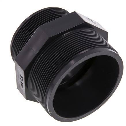 Reduzier-Doppelnippel G2 1/2'' x G3'' PVC-U 16bar (224,8psi) EN 1452-3