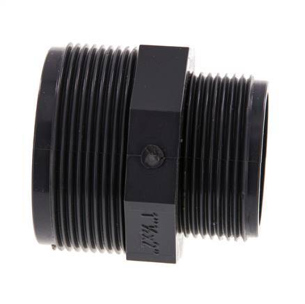 Reduzier-Doppelnippel G1 1/2'' x G2'' PVC-U 16bar (224,8psi) EN 1452-3