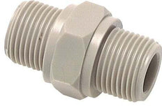 Doppelnippel G1 1/4'' PVDF 10bar (140,5psi) FDA 50mm Sechskant