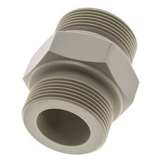 Doppelnippel G1 1/2'' Polypropylen (pp) 10bar (140,5psi) FDA 55mm Sechskant