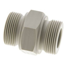Doppelnippel G1 1/4'' Polypropylen (pp) 10bar (140,5psi) FDA 50mm Sechskant
