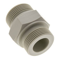 Doppelnippel G1 1/4'' Polypropylen (pp) 10bar (140,5psi) FDA 50mm Sechskant