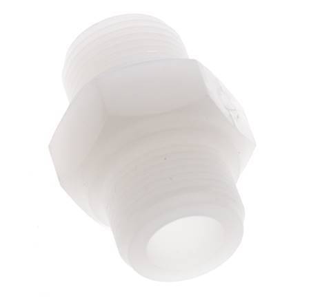 Doppelnippel G3/4'' PVDF 10bar (140,5psi) FDA 36mm Sechskant