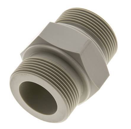 Doppelnippel G3/4'' PVDF 10bar (140,5psi) FDA 36mm Sechskant