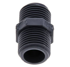 Double Nipple G1/2'' Polypropylene (pp) 10bar (140.5psi) FDA 24mm Hex [2 Pieces]