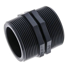 Doppelnippel G2'' Polypropylen (pp) 10bar (140,5psi) FDA 64mm Sechskant
