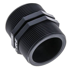 Doppelnippel G2'' Polypropylen (pp) 10bar (140,5psi) FDA 64mm Sechskant