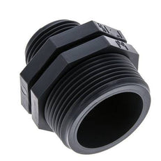 Reduzier-Doppelnippel G1'' x G1 1/2'' Polypropylen (pp) 10bar (140,5psi) FDA 54mm Sechskant