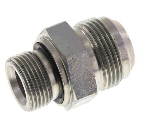 JIC Doppelnippel G3/4'' x UN 1-5/16''-12 Stahl NBR 170bar (2388.5psi)