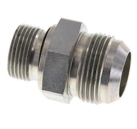JIC Doppelnippel G3/4'' x UN 1-5/16''-12 Stahl NBR 170bar (2388.5psi)