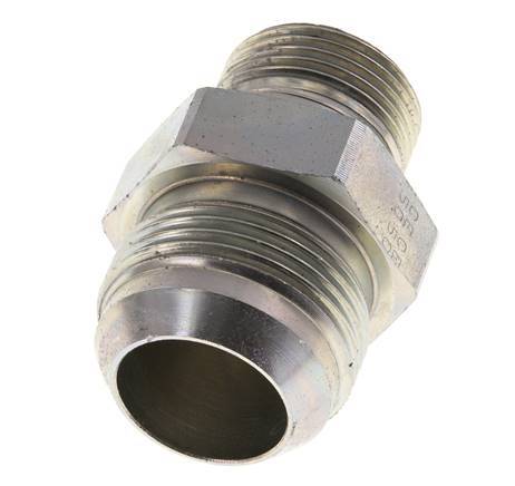 JIC Doppelnippel G3/4'' x UN 1-5/16''-12 Stahl NBR 170bar (2388.5psi)