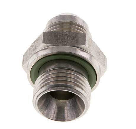 JIC Doppelnippel G1/2'' x UNF 3/4''-16 Edelstahl FKM 275bar (3863.75psi)