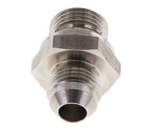 JIC Doppelnippel G1/2'' x UNF 3/4''-16 Edelstahl FKM 275bar (3863.75psi)