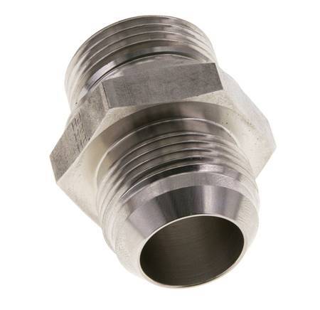 JIC Doppelnippel G1'' x UN 1-5/16''-12 Edelstahl FKM 170bar (2388.5psi)