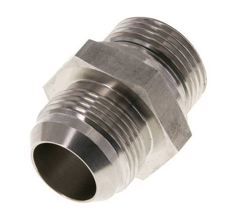 JIC Doppelnippel G1'' x UN 1-5/16''-12 Edelstahl FKM 170bar (2388.5psi)