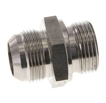 JIC Doppelnippel G1'' x UN 1-5/16''-12 Edelstahl FKM 170bar (2388.5psi)