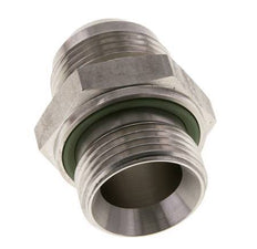 JIC Doppelnippel G1'' x UN 1-5/16''-12 Edelstahl FKM 170bar (2388.5psi)