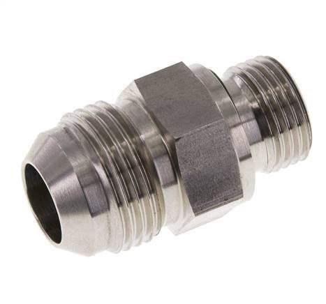 JIC Doppelnippel G1/2'' x UN 1-1/16''-12 Edelstahl FKM 210bar (2950.5psi)