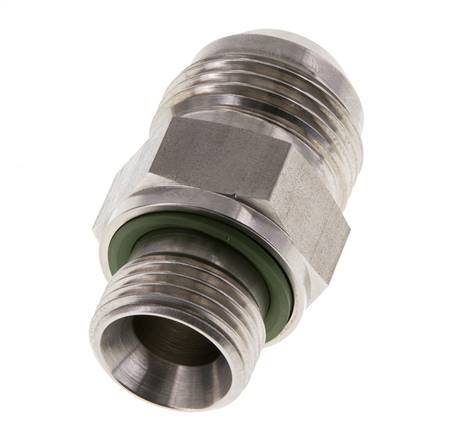 JIC Doppelnippel G1/2'' x UN 1-1/16''-12 Edelstahl FKM 210bar (2950.5psi)