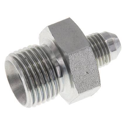 JIC-Doppelnippel G1/2'' x UNF 1/2''-20 Stahl NBR 275bar (3863.75psi)