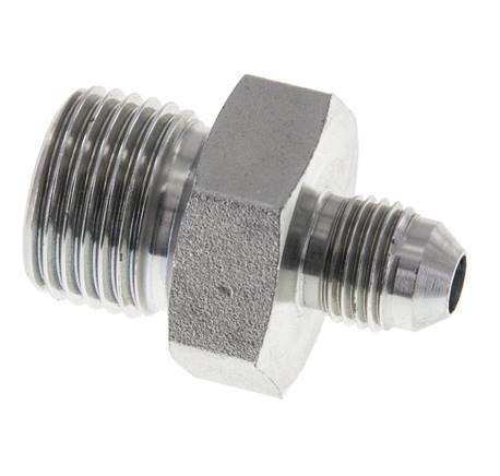 JIC-Doppelnippel G1/2'' x UNF 1/2''-20 Stahl NBR 275bar (3863.75psi)