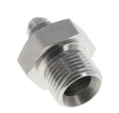 JIC-Doppelnippel G1/2'' x UNF 1/2''-20 Stahl NBR 275bar (3863.75psi)