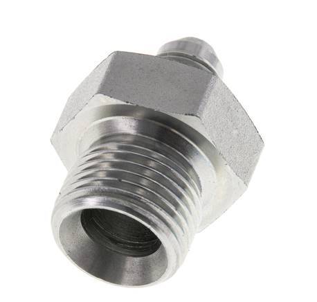 JIC-Doppelnippel G1/2'' x UNF 1/2''-20 Stahl NBR 275bar (3863.75psi)