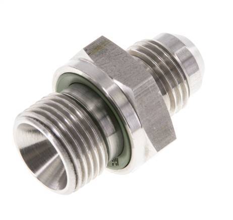 JIC Doppelnippel G3/8'' x UNF 9/16''-18 Edelstahl FKM 275bar (3863.75psi)