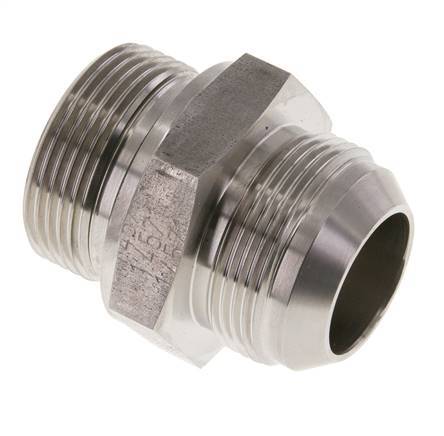 JIC Doppelnippel G1 1/4'' x UN 1-5/8''-12 Edelstahl FKM 140bar (1967.0psi)