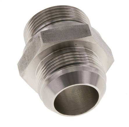 JIC Doppelnippel G1 1/4'' x UN 1-5/8''-12 Edelstahl FKM 140bar (1967.0psi)